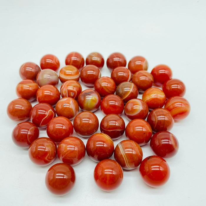 0.78in(2cm) Carnelian Stripe Sphere Ball Wholesale