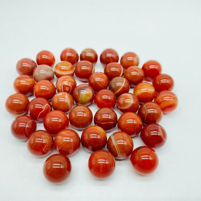 0.78in(2cm) Carnelian Stripe Sphere Ball Wholesale