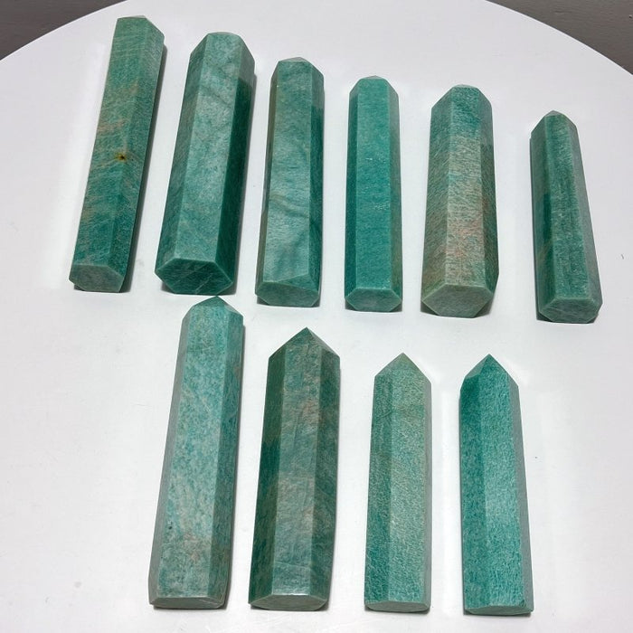 10 Pieces Large Amazonite Tower Points