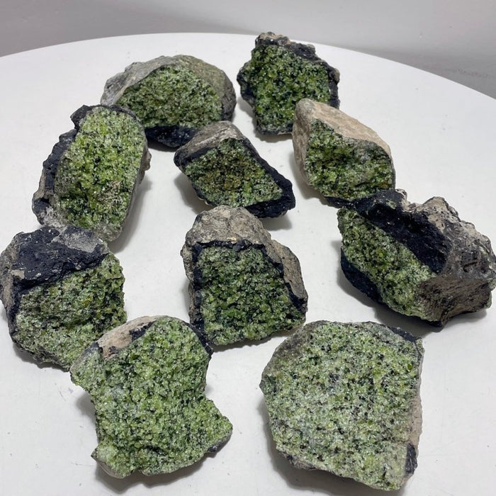 10 Pieces Peridot Raw Stone Specimen