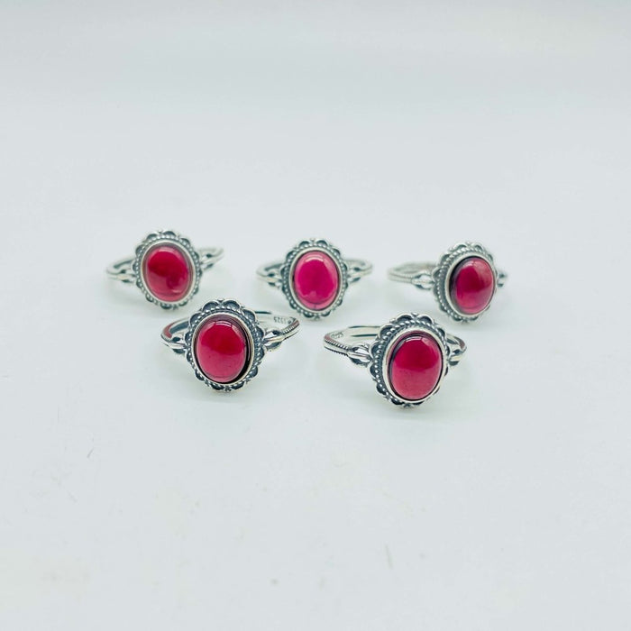 High Quality S925 Garnet Ring Wholesale