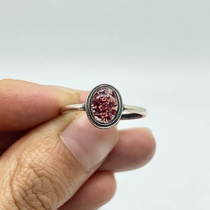 11 Pieces Beautiful Cacoxenite Super7 Amethyst Sterling Silver Different Styles Ring