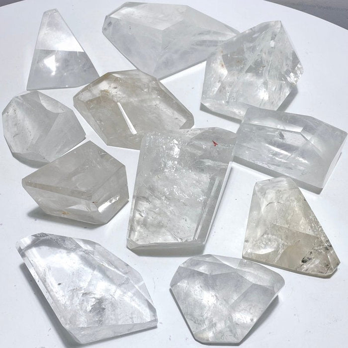 11 Pieces Large Clear Quartz Free Form