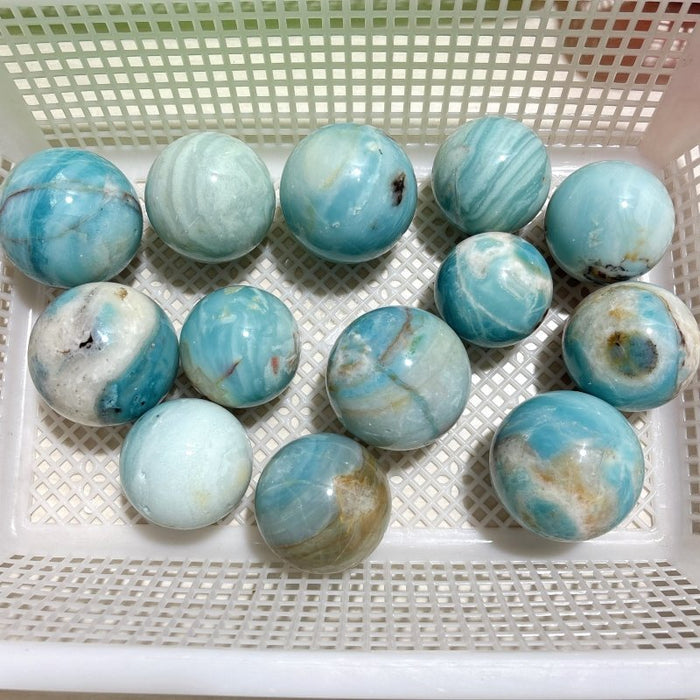 13 Pieces Beautiful Caribbean Calcite Spheres