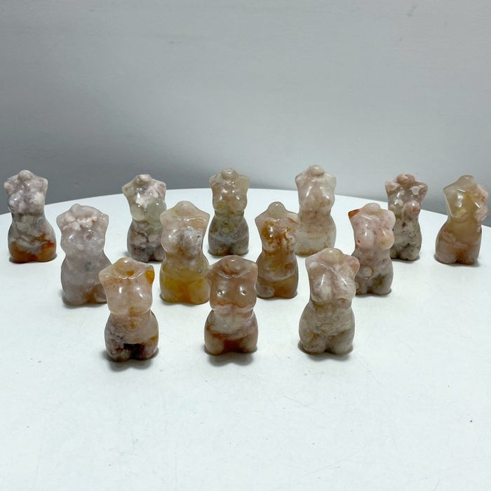 13 Pieces Sakura Flower Agate Beautiful Goddess