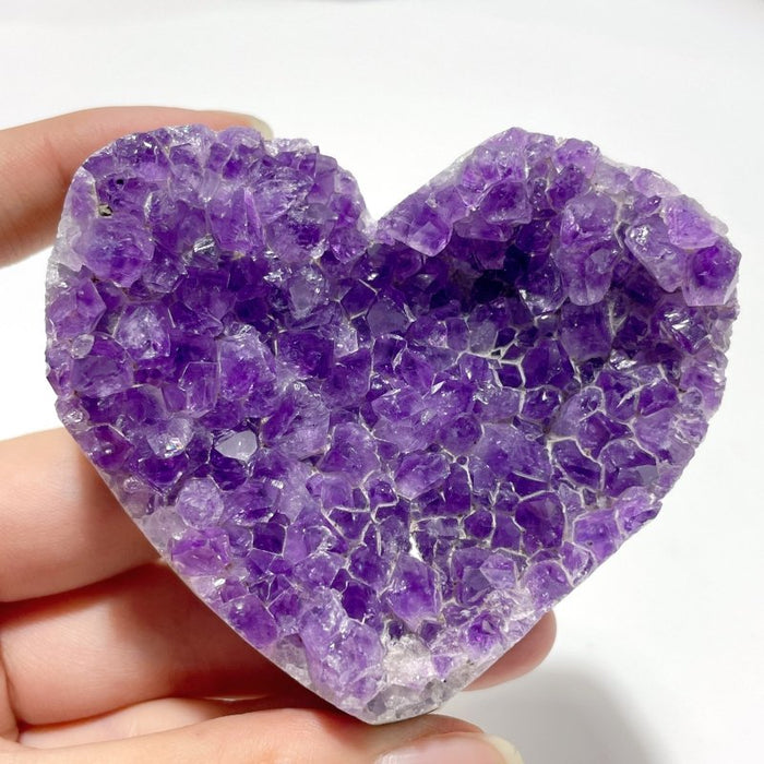 14 Pieces Beautiful Large Amethyst Cluster Heart