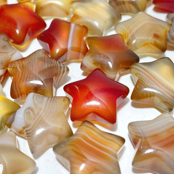 1.5cm Mini Carnelian Star DIY Pendant Wholesale