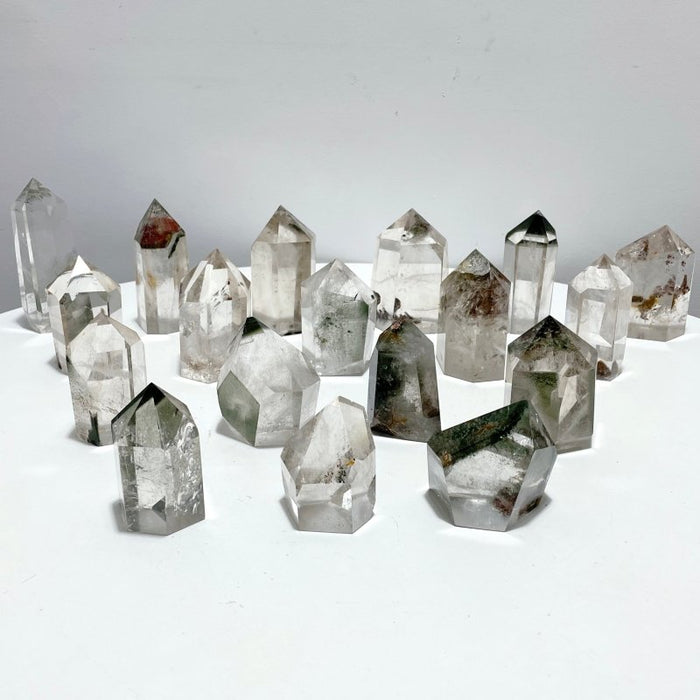 18 Pieces Garden Quartz Clear Tower