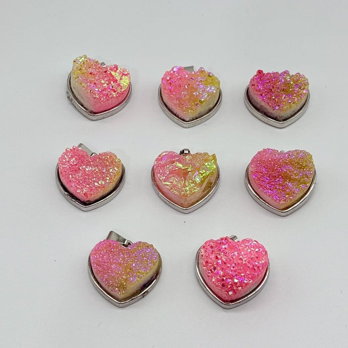 2 Types Aura Cluster Heart Pendant Wholesale