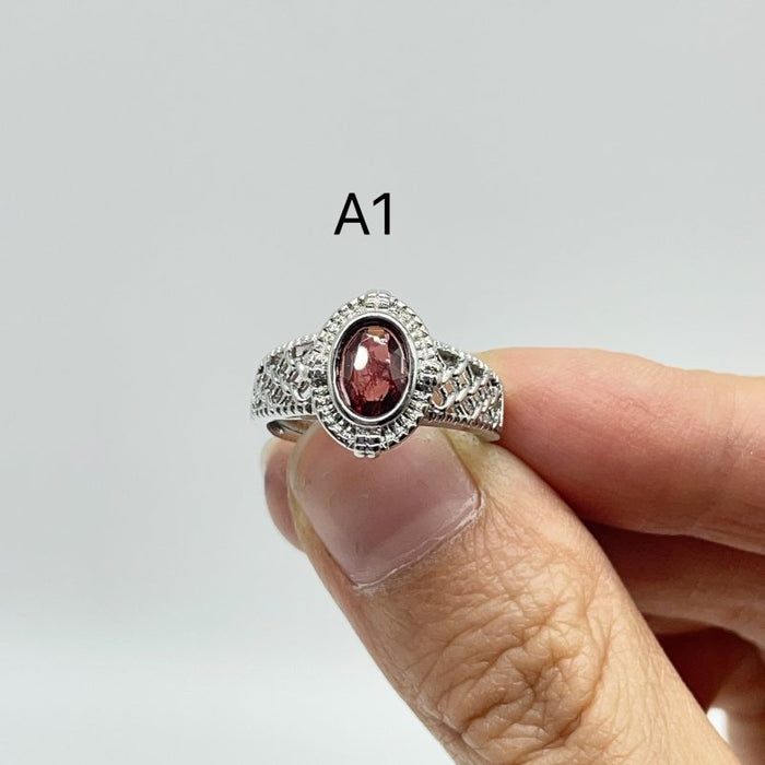 2 Types Garnet Rings Crystal Wholesale