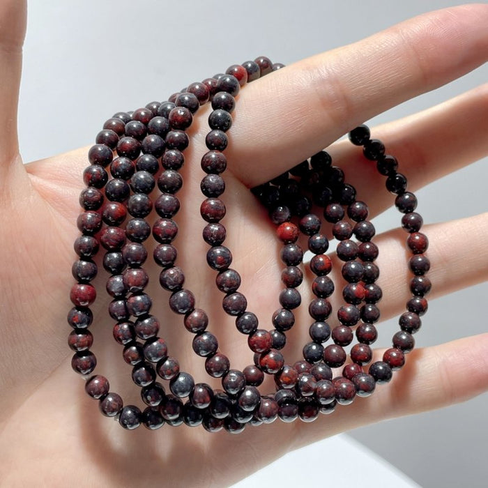 2 Types Mini Beads Bracelet Hematite Red Tiger Eye Wholesale