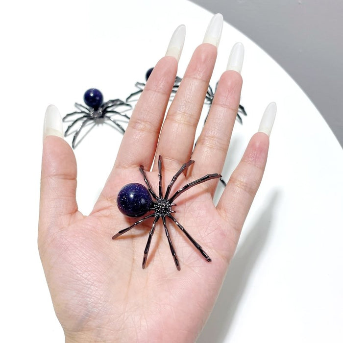 2 Types Sphere Spider Ornament Handmade Alloy Spider Wholesale