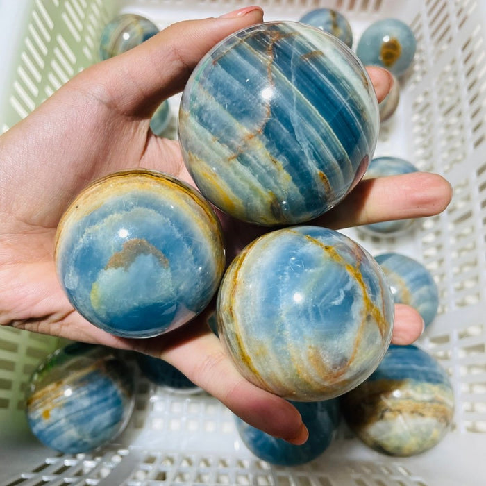 Blue Onyx Spheres Ball Wholesale