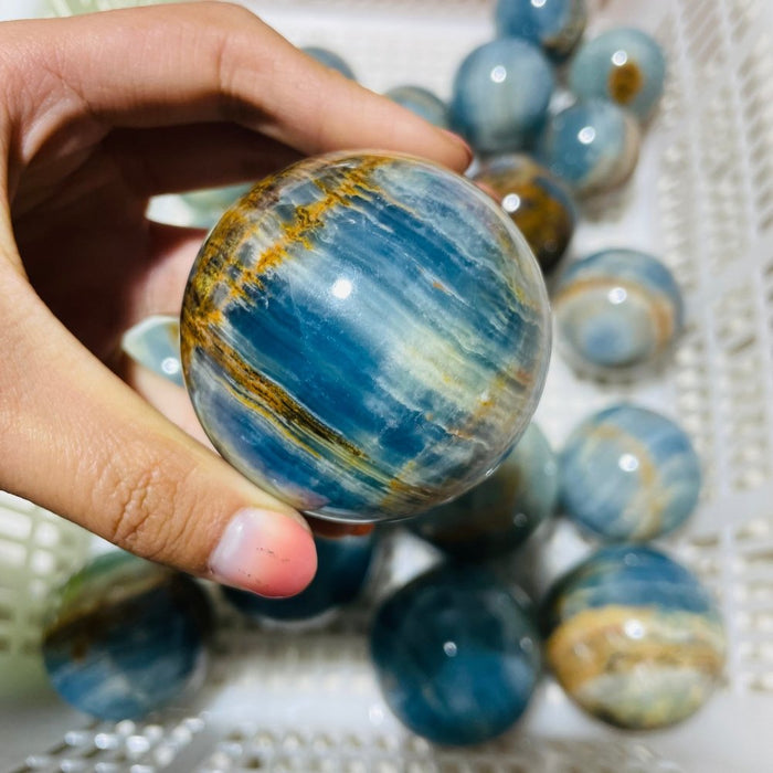 Blue Onyx Spheres Ball Wholesale