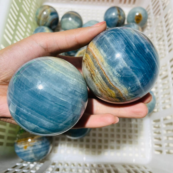Blue Onyx Spheres Ball Wholesale