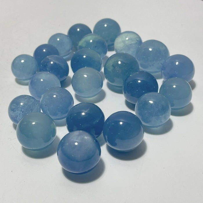 23 Pieces Beautiful Aquamarine Spheres