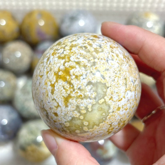 25 Pieces Beautiful Ocean Jasper Spheres