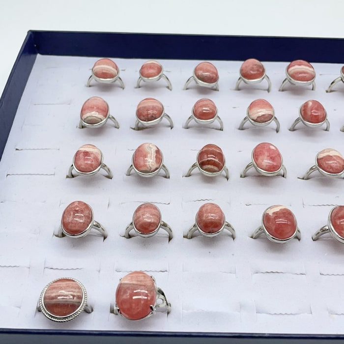 27 Pieces Rhodochrosite Different Styles Ring