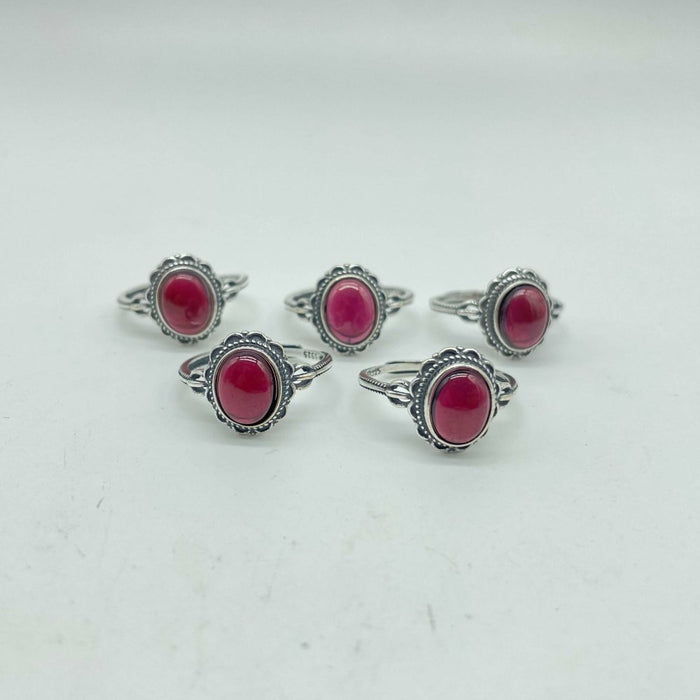 High Quality S925 Garnet Ring Wholesale