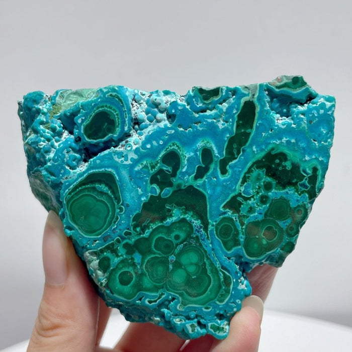 3 Pieces High Quality Chrysocolla Mixed Malachite Slab Specimen