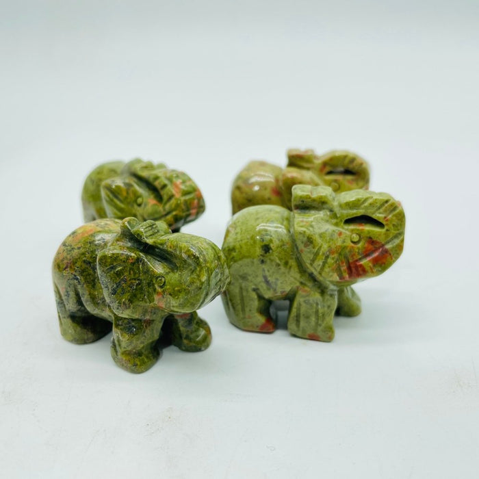 4 Types Elephant Crystals Carving Wholesale