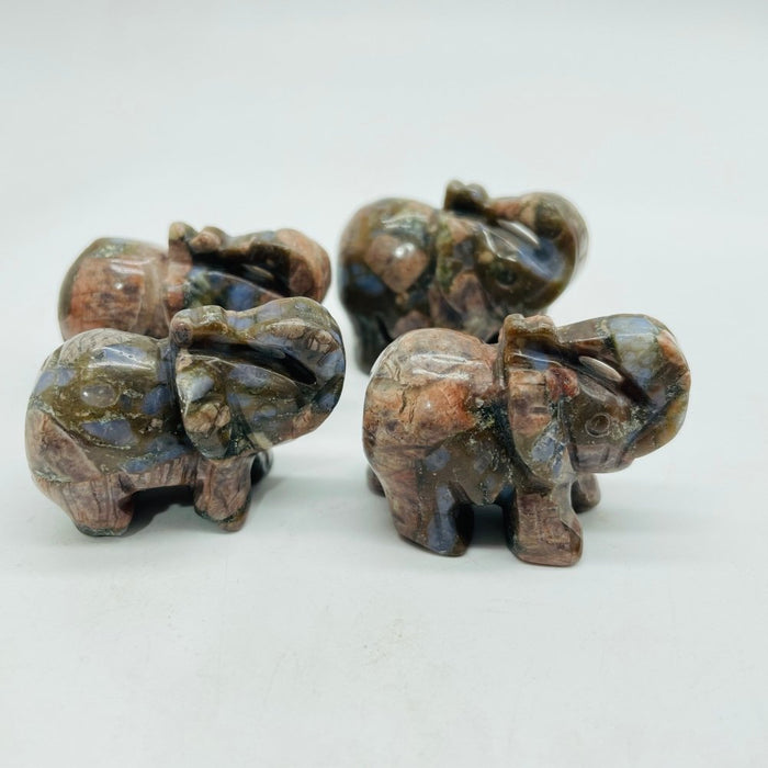 4 Types Elephant Crystals Carving Wholesale
