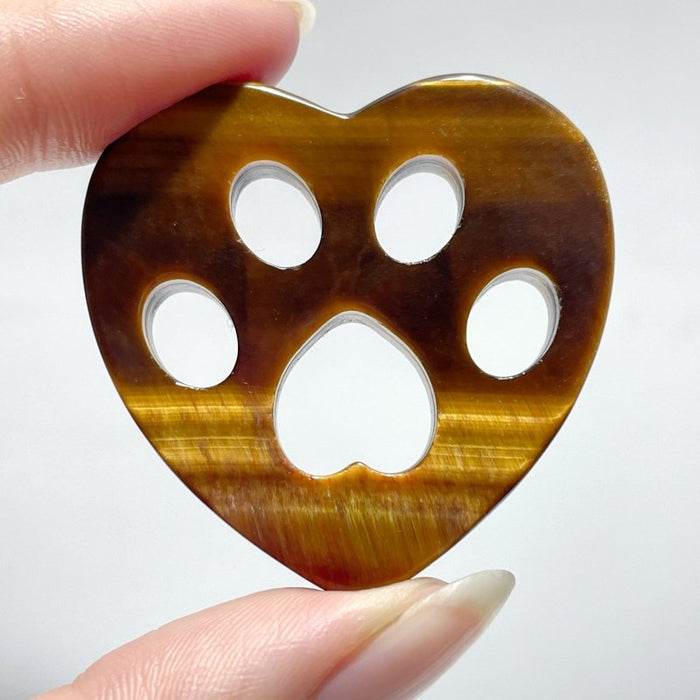 3 Types Heart Shaped Cat Paw Wholesale Fluorite Rose Quartz