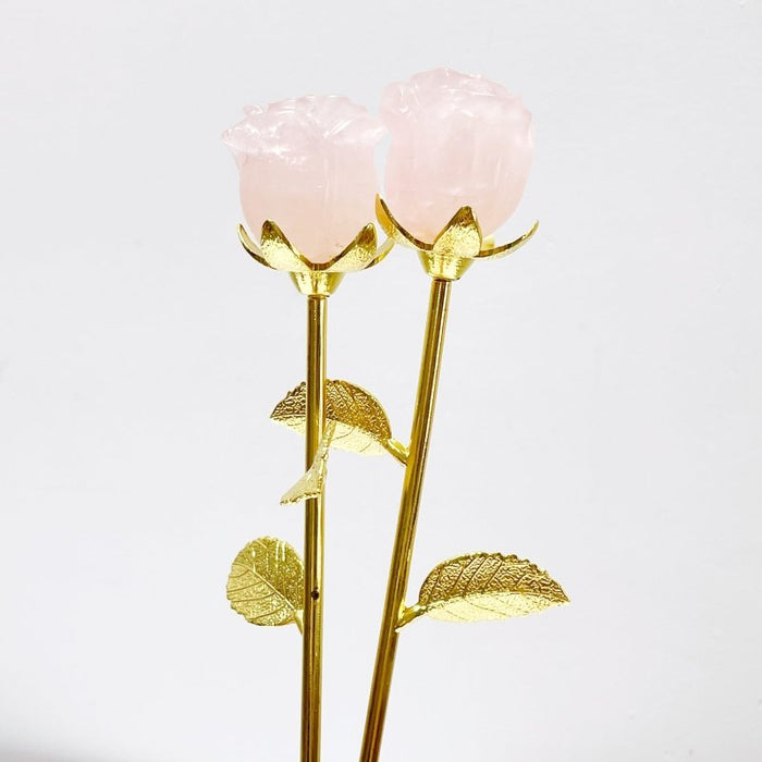 3 Types Rose Quartz Rose Flower Carving Wholesale #1 Shape