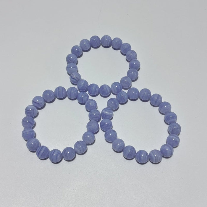3pcs High Grade Blue Lace Agate Bracelet (HGUB23)