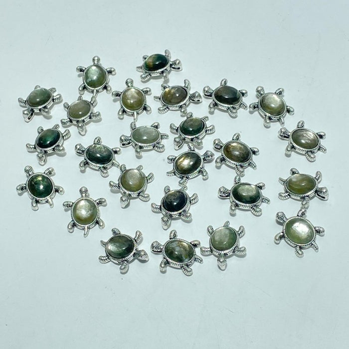 4 Types Cute Turtle Pendant Wholesale Larimar Labradorite