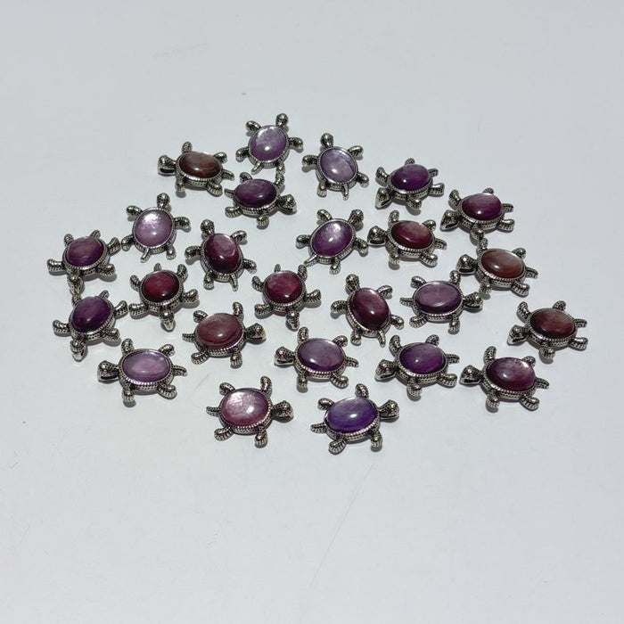 4 Types Cute Turtle Pendant Wholesale Larimar Labradorite