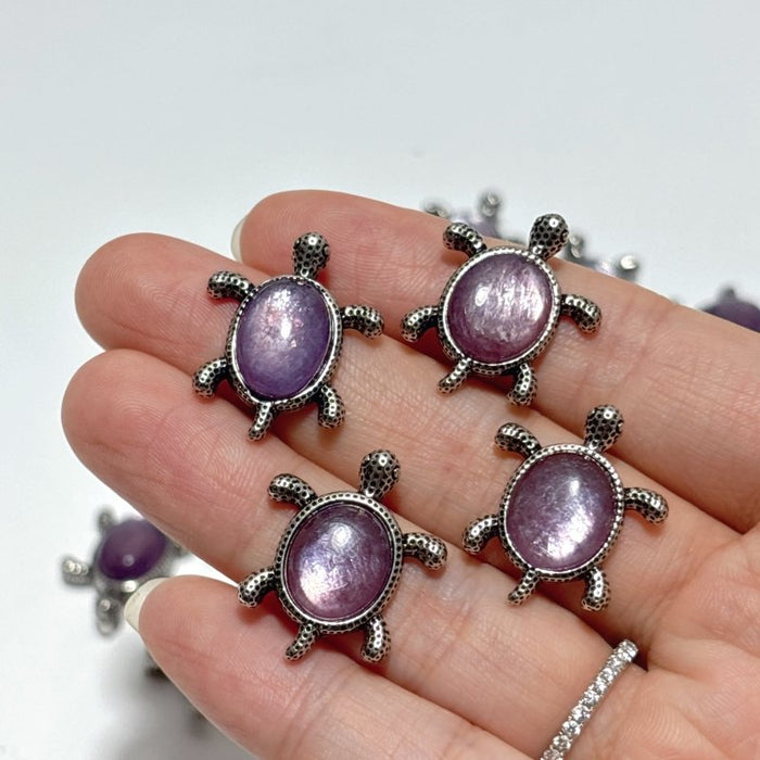 4 Types Cute Turtle Pendant Wholesale Larimar Labradorite