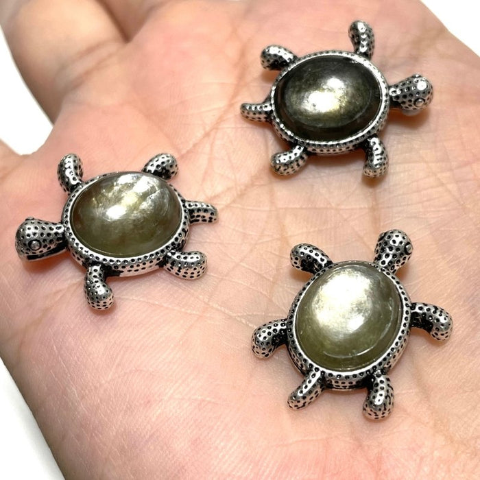 4 Types Cute Turtle Pendant Wholesale Larimar Labradorite
