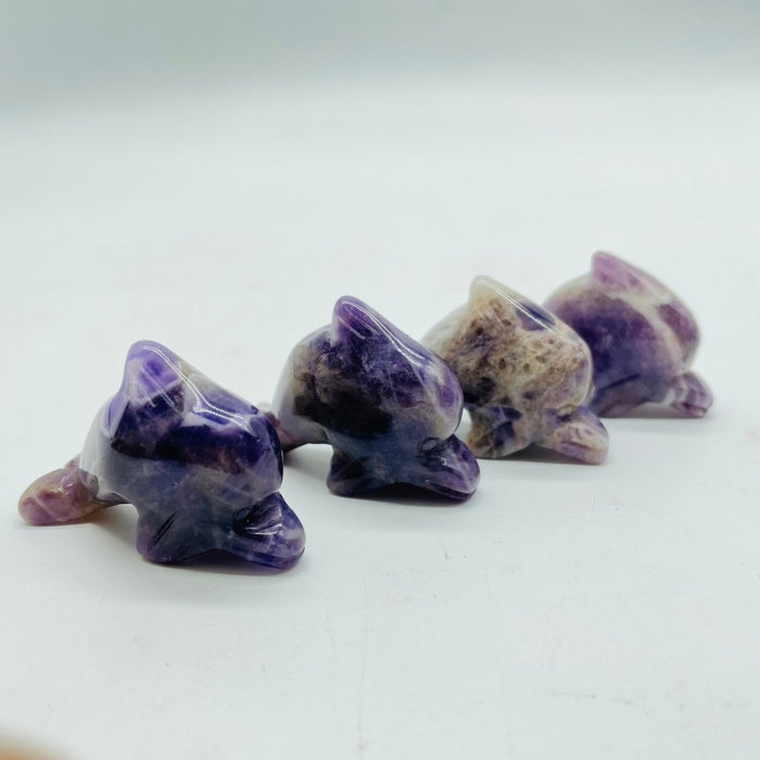4Types Dolphin Carving Wholesale Chevron Amethyst & Sodalite