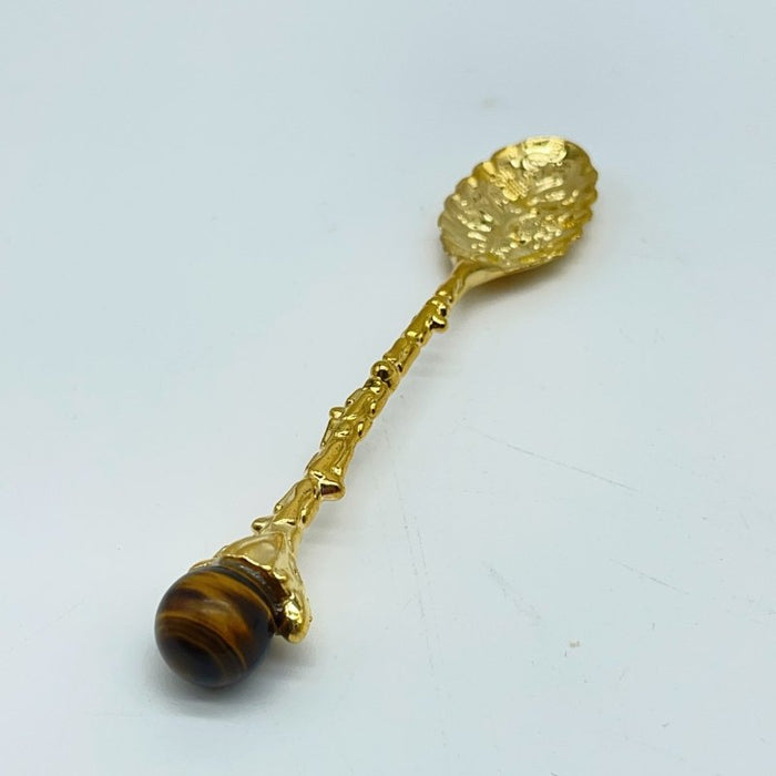 5 Colors Coffee Spoon With Tiger Eye Sphere Wholesale