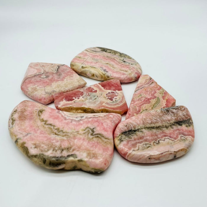 6 Pieces Small Rhodochrosite Slab