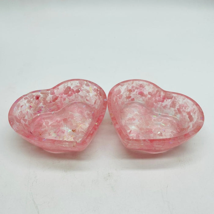 6 Types Resin Amethyst&Garnet Malachite Chips Gravel Heart Bowl Wholesale