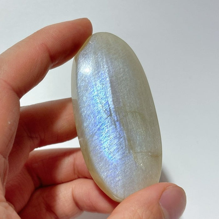 67 Pieces High Quality Small Blue Moonstone Palm