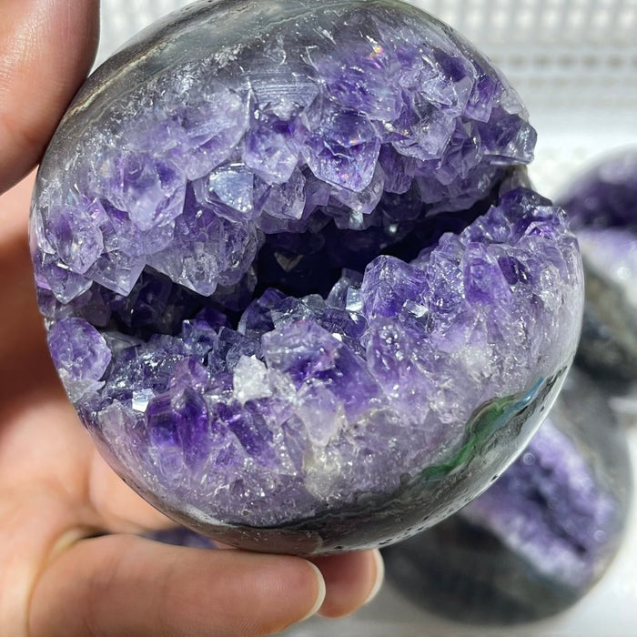 7 Pieces High Quality Amethyst Cluster Spheres