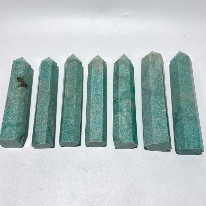 7 Pieces Large Amazonite Crystal Tower