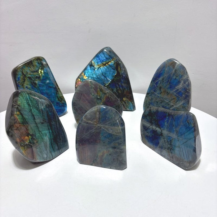 7 Pieces Large Labradorite Free Form High Quality