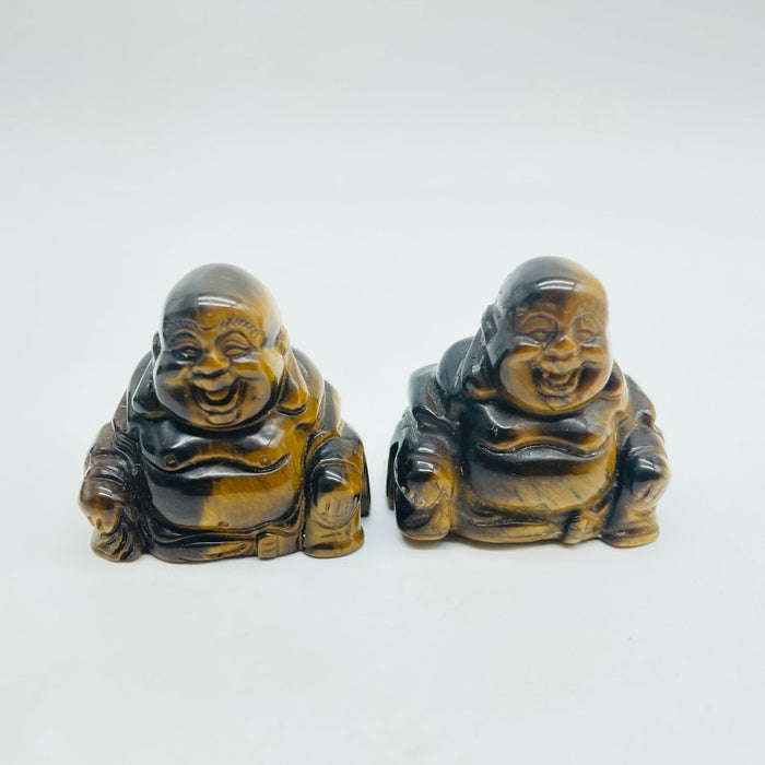 7 Types Fat Belly Buddha Maitreya Carving Tiger Eye Moss Agate Wholesale