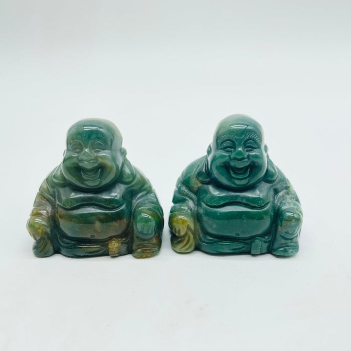 7 Types Fat Belly Buddha Maitreya Carving Tiger Eye Moss Agate Wholesale