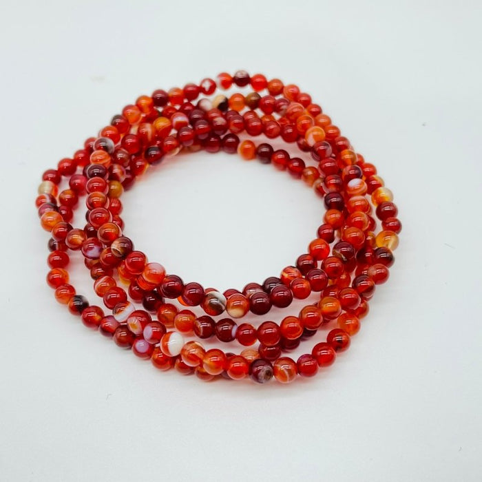 7 Types Mini Beads Bracelet Wholesale Carnelian Black Tourmaline Ocean Jasper