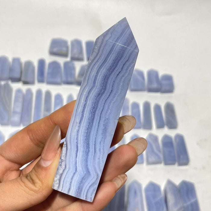 71 Pieces High Quality Blue Lace Agate Four-Sided Points