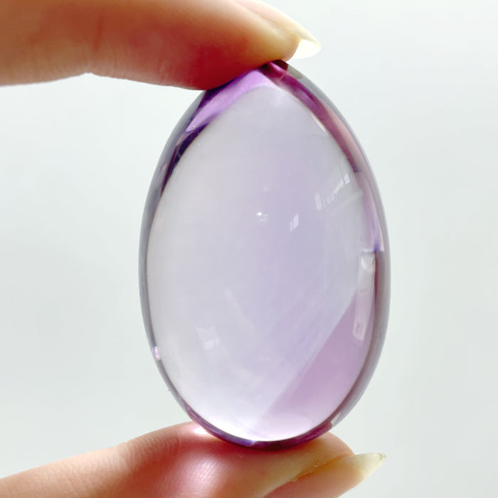 Top Quality 2 Pieces Clear Lavender Amethyst Teardrop Shape Pendant DIY Jewelry