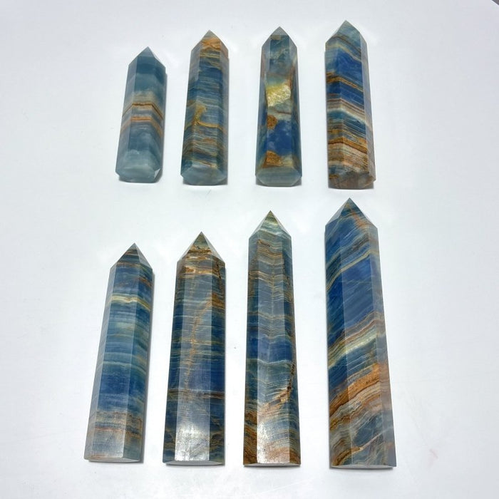 8 Pieces High Quality Blue Onyx Tower 5.3-8.6in(13.5-22cm)