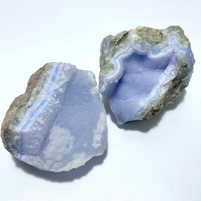 9 Pieces Blue Chalcedony Cluster Specimen
