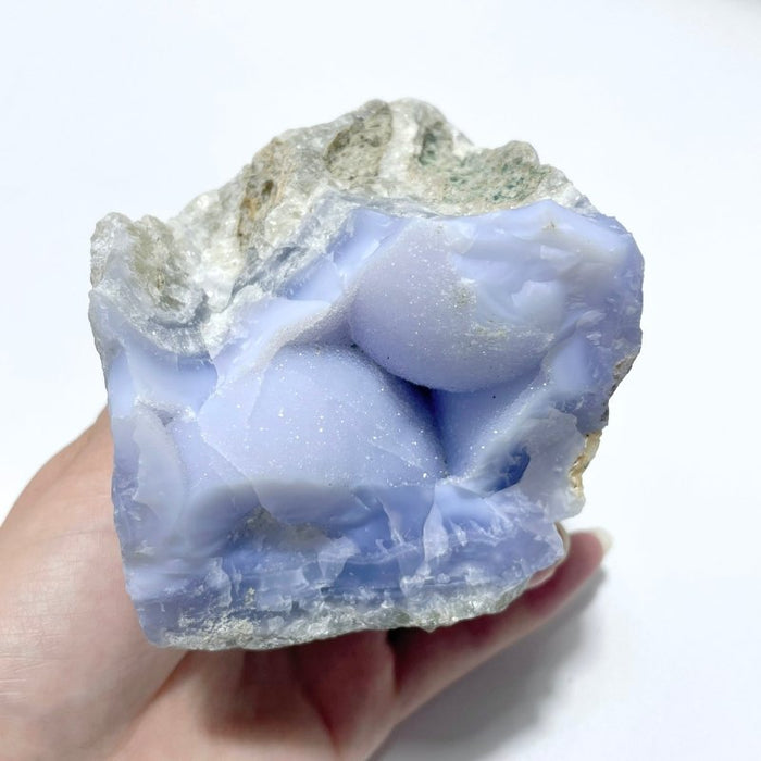 9 Pieces Blue Chalcedony Cluster Specimen