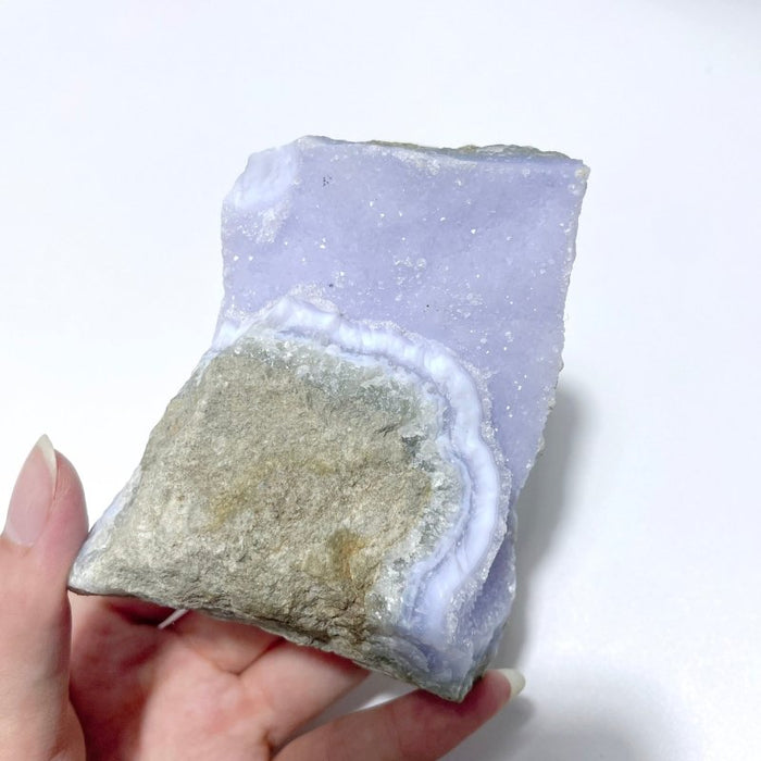 9 Pieces Blue Chalcedony Cluster Specimen